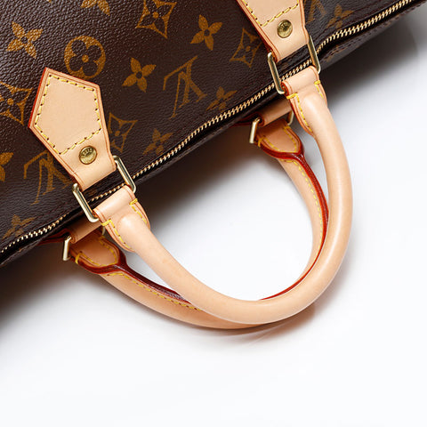 LOUIS VUITTON 1998 Monogram Speedy 40 Handbag Brown WS20778
