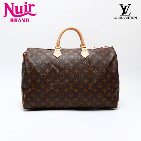 LOUIS VUITTON 1998 Monogram Speedy 40 Handbag Brown WS20778