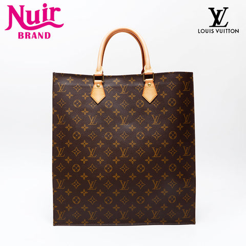 LOUIS VUITTON 2003 Monogram Sac Plat Handbag Brown WS20781