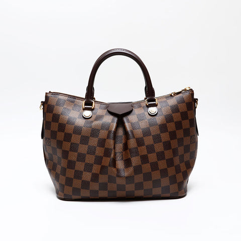 LOUIS VUITTON 2016 Damier Sienna PM Handbag Brown WS20782