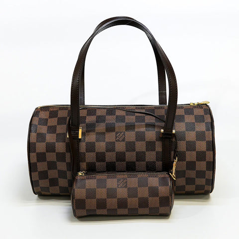 LOUIS VUITTON 2005 Damier Papillon 30 Handbag Brown WS20785