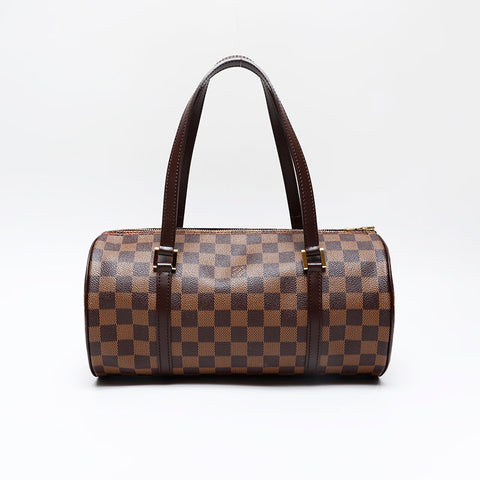 LOUIS VUITTON 2005 Damier Papillon 30 Handbag Brown WS20785