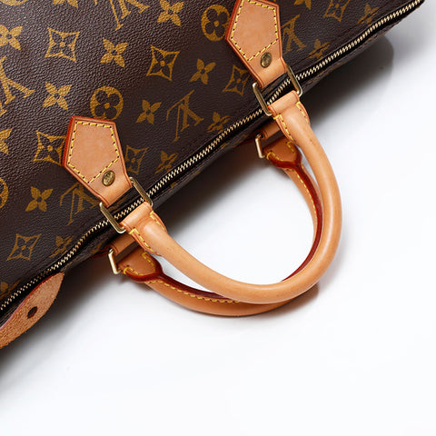 LOUIS VUITTON 1994 Monogram Speedy 40 Handbag Brown WS20786
