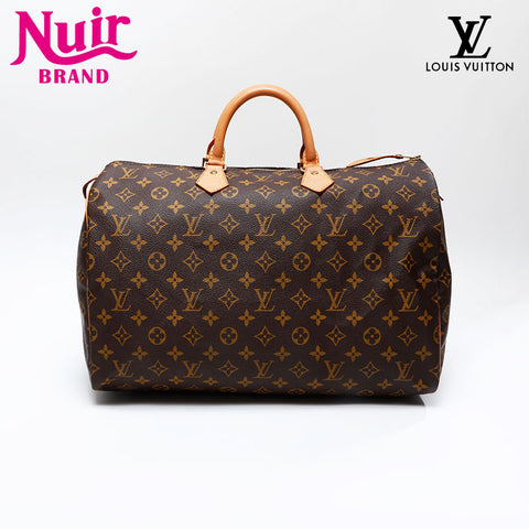 LOUIS VUITTON 1994 Monogram Speedy 40 Handbag Brown WS20786