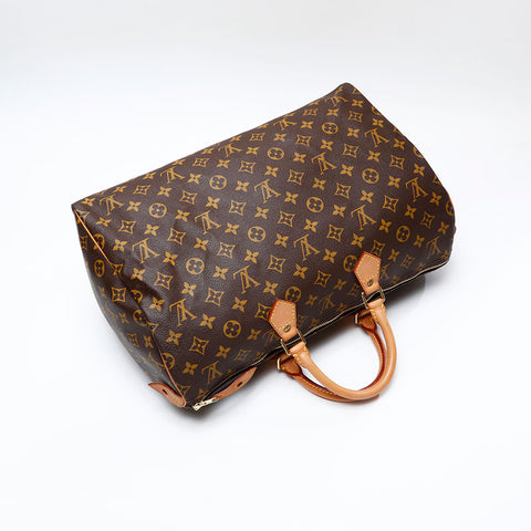 LOUIS VUITTON 1994 Monogram Speedy 40 Handbag Brown WS20786
