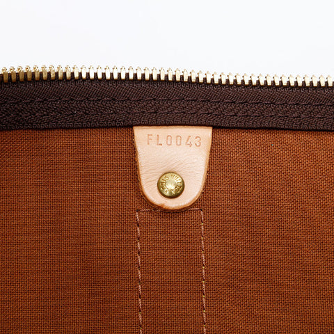 LOUIS VUITTON 2003 Monogram Keepall 55 Boston bag Brown WS20787