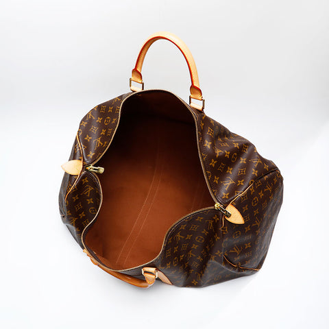 LOUIS VUITTON 2003 Monogram Keepall 55 Boston bag Brown WS20787