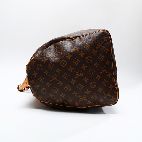 LOUIS VUITTON 2003 Monogram Keepall 55 Boston bag Brown WS20787