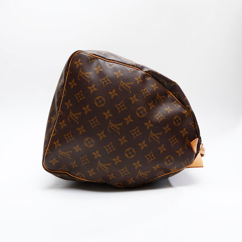 LOUIS VUITTON 2003 Monogram Keepall 55 Boston bag Brown WS20787