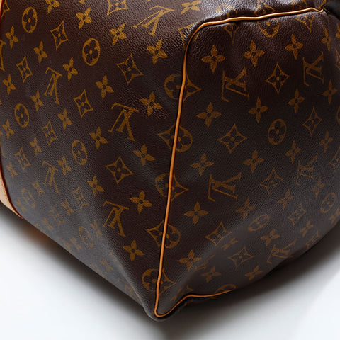 LOUIS VUITTON 2003 Monogram Keepall 55 Boston bag Brown WS20787
