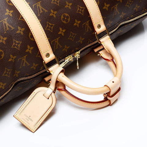 LOUIS VUITTON 1997 Monogram Keepall 50 Boston bag Brown WS20788