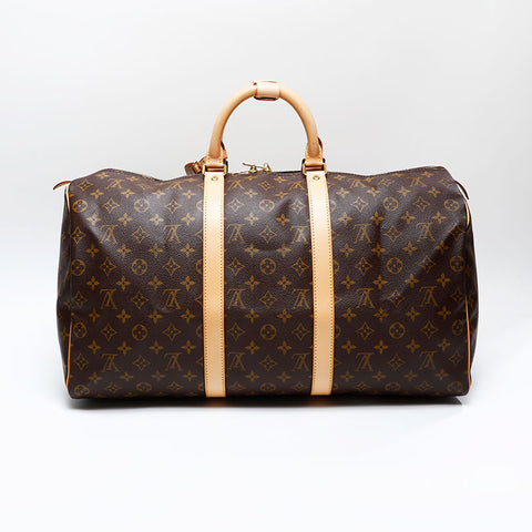 LOUIS VUITTON 1997 Monogram Keepall 50 Boston bag Brown WS20788