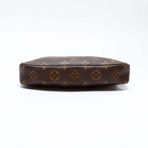 LOUIS VUITTON 2001 Monogram Pochette Accessoires Handbag Brown WS20790