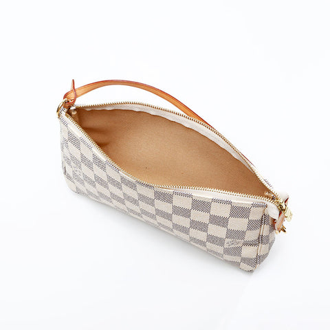 LOUIS VUITTON 2007 Damier Azur Pochette Accessoires Handbag white WS20791