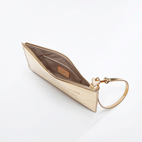 LOUIS VUITTON 2006 Miroir Pochette Plat Gold Handbag gold WS20793