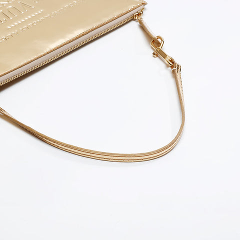 LOUIS VUITTON 2006 Miroir Pochette Plat Gold Handbag gold WS20793
