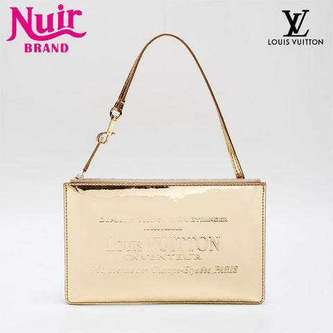 LOUIS VUITTON 2006 Miroir Pochette Plat Gold Handbag gold WS20793