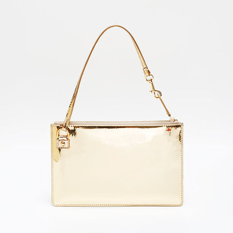 LOUIS VUITTON 2006 Miroir Pochette Plat Gold Handbag gold WS20793