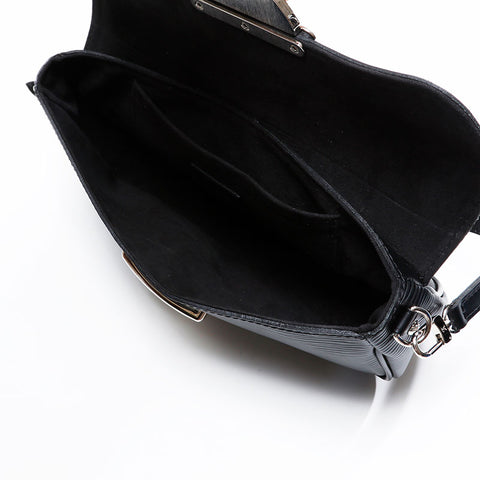 LOUIS VUITTON 2008 Epi Pochette Montaigne Shoulder Bag black WS20796