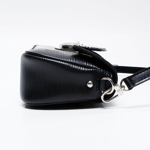 LOUIS VUITTON 2008 Epi Pochette Montaigne Shoulder Bag black WS20796