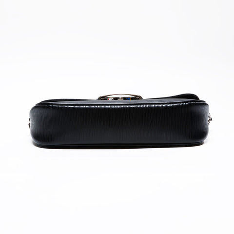 LOUIS VUITTON 2008 Epi Pochette Montaigne Shoulder Bag black WS20796