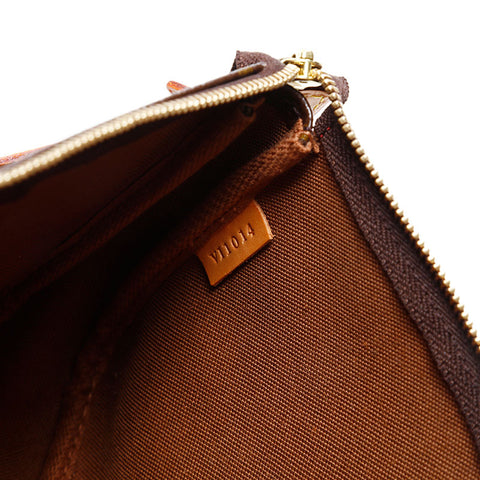 LOUIS VUITTON 2004 Monogram Takashi Murakami Cherry Pochette Accessories Handbag Brown WS20798