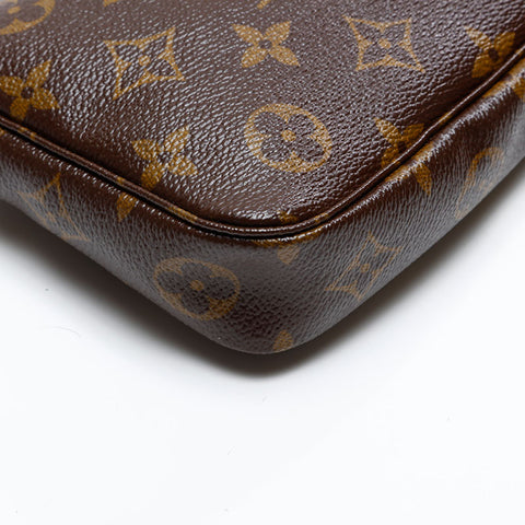 LOUIS VUITTON 2004 Monogram Takashi Murakami Cherry Pochette Accessories Handbag Brown WS20798