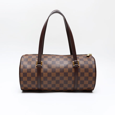 LOUIS VUITTON Damier Papillon 30 with pouch Handbag Brown WS20800