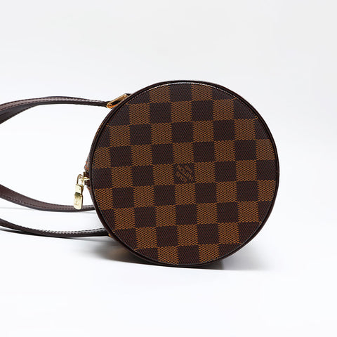 LOUIS VUITTON Damier Papillon 30 with pouch Handbag Brown WS20800