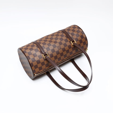LOUIS VUITTON Damier Papillon 30 with pouch Handbag Brown WS20800