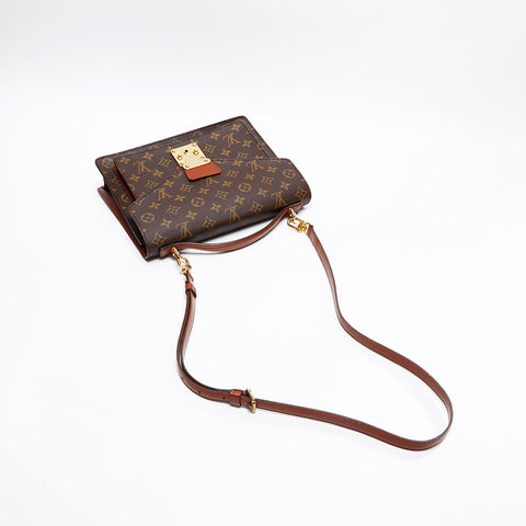LOUIS VUITTON Monogram Monceau 28 Shoulder Bag Brown WS20801