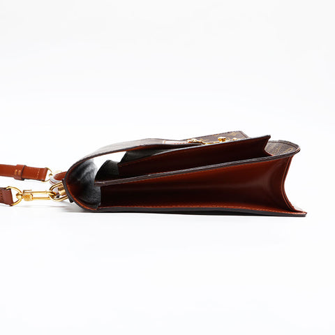 LOUIS VUITTON Monogram Monceau 28 Shoulder Bag Brown WS20801