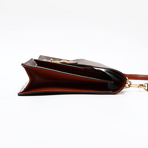LOUIS VUITTON Monogram Monceau 28 Shoulder Bag Brown WS20801