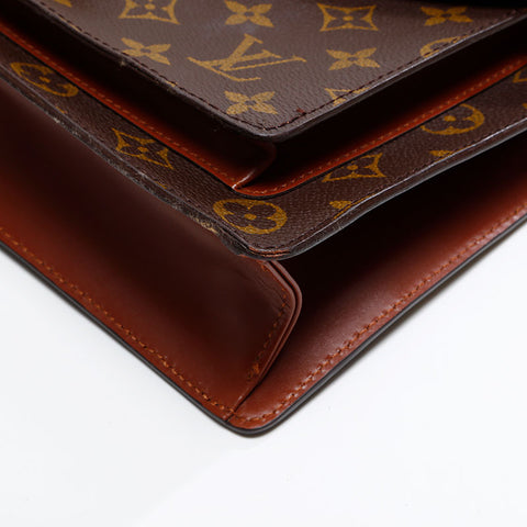 LOUIS VUITTON Monogram Monceau 28 Shoulder Bag Brown WS20801