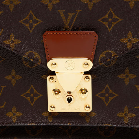 LOUIS VUITTON Monogram Monceau 28 Shoulder Bag Brown WS20801