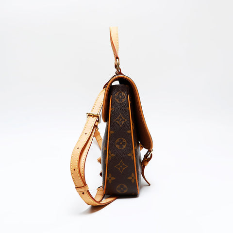 LOUIS VUITTON 2005 Monogram Marel Sac Ad Backpack  Daypack Brown WS20803