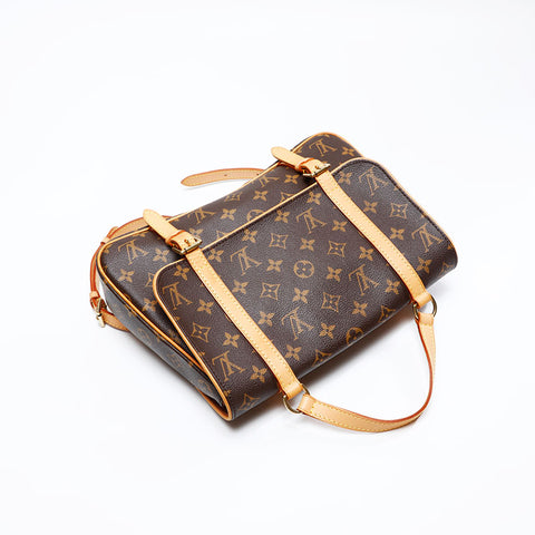 LOUIS VUITTON 2005 Monogram Marel Sac Ad Backpack Â· Daypack Brown WS20803