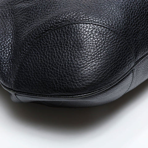 Salvatore Ferragamo Leather Gancini Shoulder Bag black WS20808