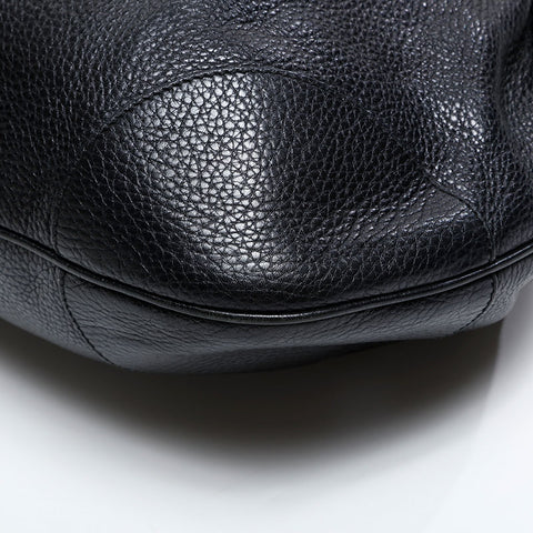 Salvatore Ferragamo Leather Gancini Shoulder Bag black WS20808