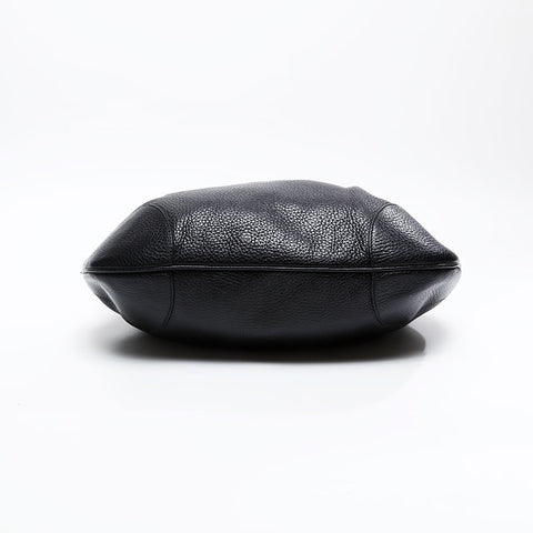 Salvatore Ferragamo Leather Gancini Shoulder Bag black WS20808