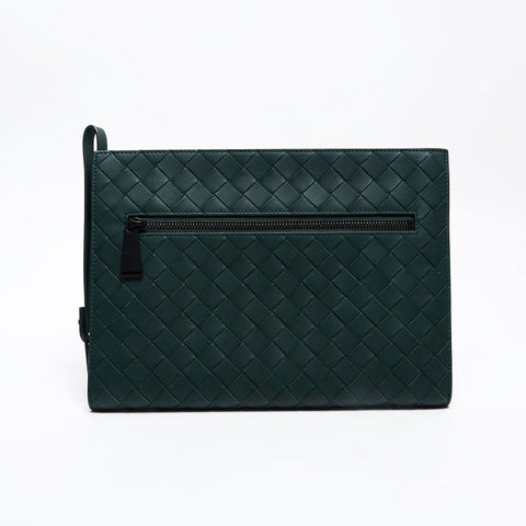 BOTTEGAVENETA INTRECCIATO Clutch bag green WS20810
