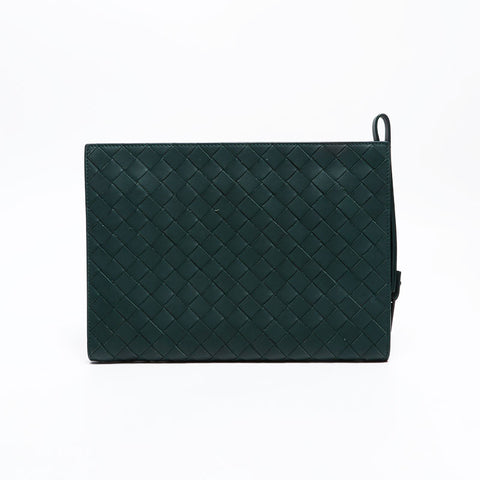 BOTTEGAVENETA INTRECCIATO Clutch bag green WS20810