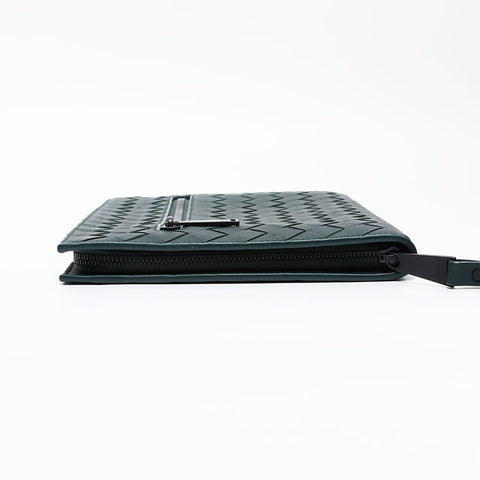 BOTTEGAVENETA INTRECCIATO Clutch bag green WS20810
