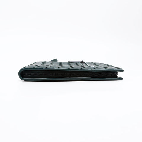 BOTTEGAVENETA INTRECCIATO Clutch bag green WS20810