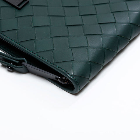 BOTTEGAVENETA INTRECCIATO Clutch bag green WS20810