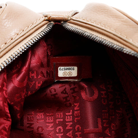 CHANEL No. 9 2004-2005 Caviar Mini Handbag beige WS20811