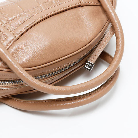 CHANEL No. 9 2004-2005 Caviar Mini Handbag beige WS20811