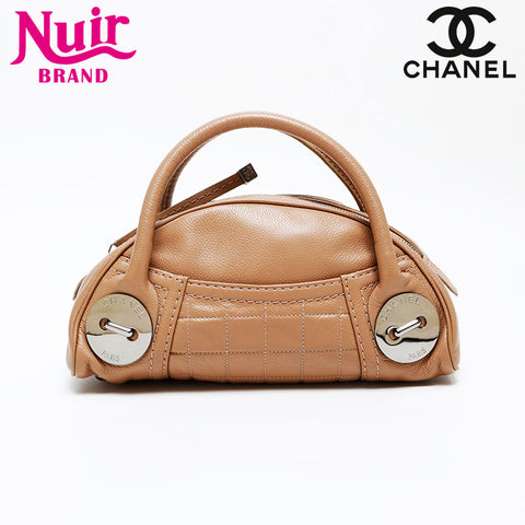 CHANEL No. 9 2004-2005 Caviar Mini Handbag beige WS20811