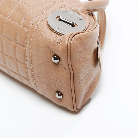 CHANEL No. 9 2004-2005 Caviar Mini Handbag beige WS20811