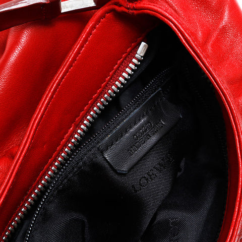 LOEWE Nappa Leather Anagram Handbag Red WS20812
